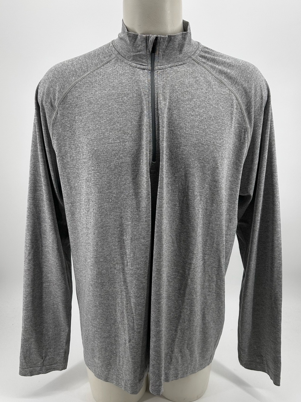 NWT Rhone Training Apparel Versatility Gray Seamless Quarter-Zip Pullover SZ XXL